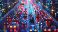 A visual comparison of traffic patterns on weekdays vs. weekends using realtime data