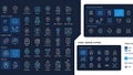 Visual Design System with Icons and UI Elements Royalty Free Stock Photo