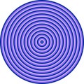 Visual effect created by neon purple circles