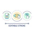 Visual elements loop concept icon Royalty Free Stock Photo