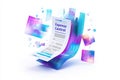 Digital representation of expense control strategies with financial documents and data