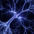 Visual emphasizes the intricate and vast connections within neural Royalty Free Stock Photo