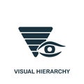 Visual Hierarchy icon. Monochrome simple Web Design icon for templates, web design and infographics Royalty Free Stock Photo