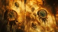Visual interpretation of chronophobia, showing a distorted sense of time and fear of aging