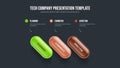 Visual Overview 3 Step Diagram Frame Layout Royalty Free Stock Photo