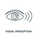 Visual Perception icon. Line element from cognitive skills collection. Linear Visual Perception icon sign for web design