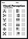 Visual perceptual skills activity worksheet for preschool and kindergarten kids that helps develop eyes and