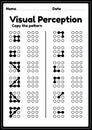 Visual perceptual skills activity worksheet for preschool and kindergarten kids that helps develop eyes and