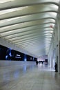 Visual perspective shot of WTC subway station.