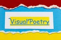 Visual poetry artwork abstract art visualization imagination