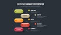 Visual Portfolio 5 Element Infographic Slide Design