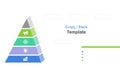 Pyramid Diagram Empty for PowerPoint Colorful Business Presentation, Infographic Slide, and Blank Layout Royalty Free Stock Photo