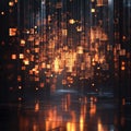 Visual Representation of Abstract Data Patterns Royalty Free Stock Photo