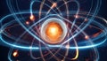 Visual representation of atomic structure emphasizing firefly atom