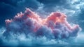 Visual Representation of Binary Data Cloud for Cloud Computing Technology Background. Concept Cloud Royalty Free Stock Photo