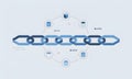 Blockchain Technology Visual Royalty Free Stock Photo