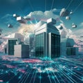 Future-Ready Cloud Computing: Navigating the Digital Storage Revolutio. Royalty Free Stock Photo