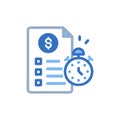 Cost Estimation Icon for Project Costs