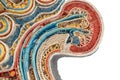 Detailed 3D Cross-Section of Nephron Structure Showcasing Clean Anatomical Features and Organized Cellular Components Royalty Free Stock Photo