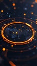 Visual representation of global connectivity with holographic elements