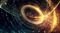 A visual representation of the Lorenz Equation, illustrating the complex dynamics of chaos theory. Generative AI