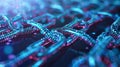 A visual representation of secured data flows the shimmering lights ebb and flow highlighting the importance of