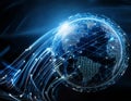 Visual Representation of Structure Global Fastest Data Royalty Free Stock Photo