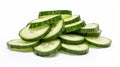 a visual of a single, thinly sliced zucchini