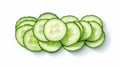a visual of a single, thinly sliced zucchini