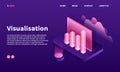 Visualisation banner, isometric style