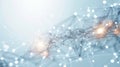 Visualization of big data with interconnected nodes and data points for better insights. Data insights Royalty Free Stock Photo