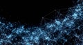 Abstract blue network connection technology background Royalty Free Stock Photo
