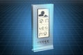 Visualization 3d cad model of weather station, blueprint. 3D rendering