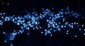 Abstract blue plexus connecting data points Royalty Free Stock Photo
