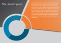 Visualization donut chart dashboard design for dashboard and infographic presentation