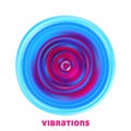 Visualization of high vibrations. Vector graphics