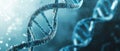 Visualization of molecular biology and nanotechnology with text space in the form of a photo concept