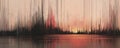 The visualization presents a blurred cityscape, mirroring perhaps the hazy nature of aggregated opinions Colors bleed into each