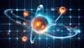 Structure of a firefly atom and its molecular composition displayed in a cosmic environment