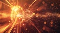 A visualization shows a particle moving through a series of energy barriers with each one becoming more transparent as