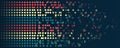 Visualization Sorting data, Abstract flow of information as circles and binary code. Vector database background Royalty Free Stock Photo