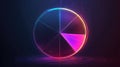 visualization streaming pie chart Royalty Free Stock Photo
