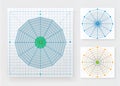 Free Customizable Radar Chart Templates for Data Analysis Coaching and Performance Tracking Royalty Free Stock Photo