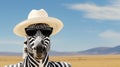 Visualize a chic zebra