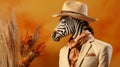 Visualize a chic zebra