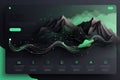 3D model of a website for training programmers. Generative AI