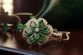 Visualize the fusion of St Patricks Day symbols Royalty Free Stock Photo