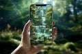 Visualize the integration of green backgrounds