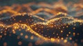 Visualize neural networks with glowing nodes and pathways, a modern view of interconnected data AIG62