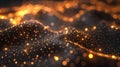 Visualize neural networks with glowing nodes and pathways, a modern view of interconnected data AIG62